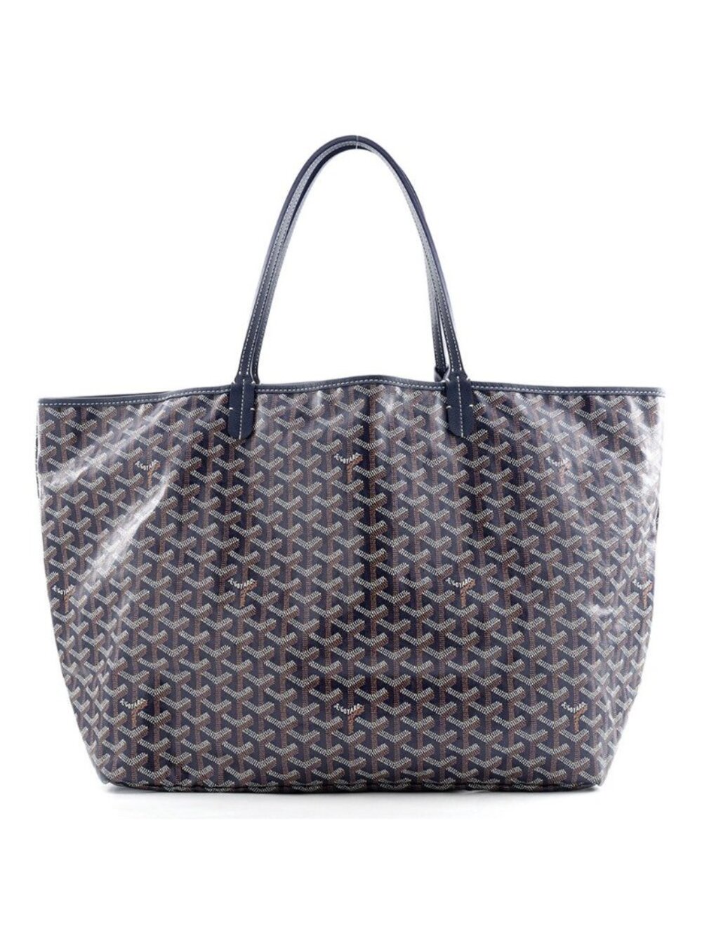 Goyard Tote Bag Saint Louis GM Leather Herringbone